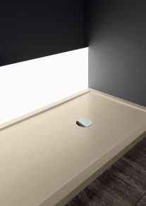 Désign graphique et contemporain pour ce receveur couleur Beige en acrylique renforcé par des barres acier. Dans sa version haute, il permet l'installation de l'évacuation d'eau sans modifier le plancher.. Receveur de douche NOVELLINI Olympic plus en Acrylique,NOVELLINI OL1107011-11, bac de douche couleur Beige L 110 x H 70 - Epaisseur 13 cm 