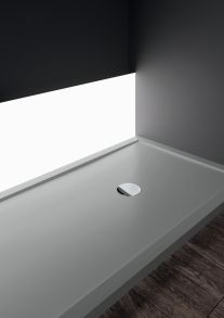 Désign graphique et contemporain pour ce receveur couleur Gris en acrylique renforcé par des barres acier. Dans sa version haute, il permet l'installation de l'évacuation d'eau sans modifier le plancher.. Receveur de douche NOVELLINI Olympic plus en Acrylique,NOVELLINI OL1107011-29, bac de douche couleur Gris L 110 x H 70 - Epaisseur 13 cm 