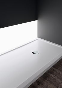 Désign graphique et contemporain pour ce receveur couleur Blanc en acrylique renforcé par des barres acier. Dans sa version haute, il permet l'installation de l'évacuation d'eau sans modifier le plancher.. Receveur de douche NOVELLINI Olympic plus en Acrylique,NOVELLINI OL1107011-30, bac de douche couleur Blanc L 110 x H 70 - Epaisseur 13 cm 