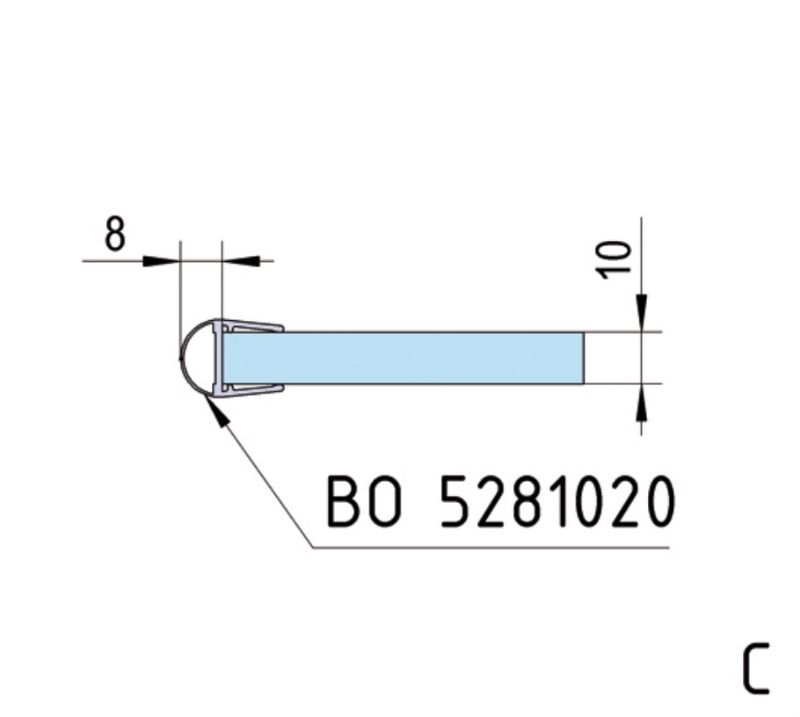 Charnière Santos verre mur 90° (Lot de 2)