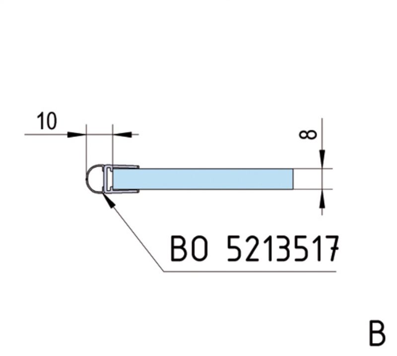 Charnière Santos verre mur 90° (Lot de 2)