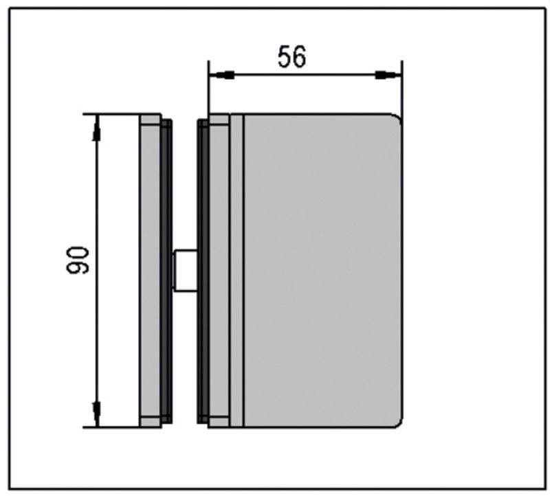 Connecteur Santos Verre-mur 8-10 mm (Lot de 2)