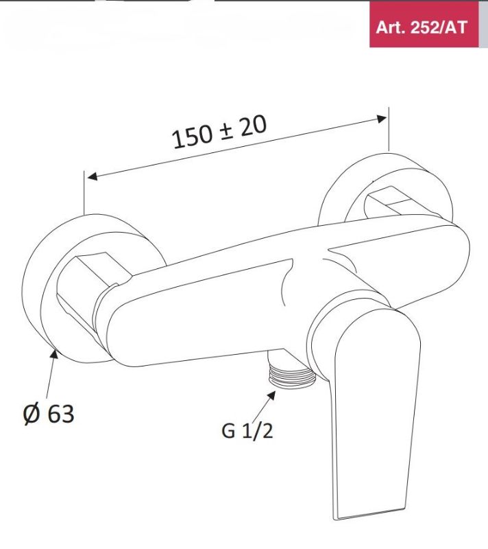 Mitigeur  douche ARTIQUE  - chromé