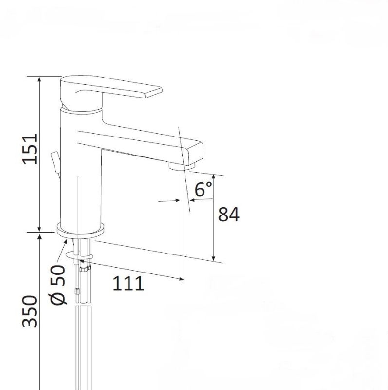 Mitigeur lavabo ARTIQUE sans vidage - chromé