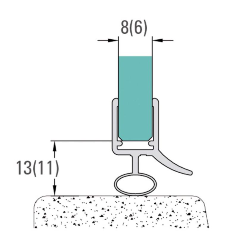 Joint d'étanchéité pour porte de douche