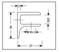 BO5207011 Support tablette verre