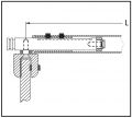 BO5420231 Barre de stabilisation ronde verre-verre télescopique 