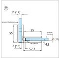 BO5211557 Charnière Bilbao verre verre 90° Premium