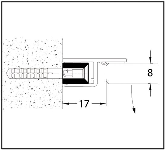 BO5281040 Profilé support pour joint d'étanchéité