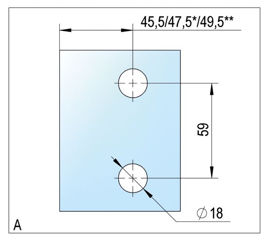 BO5213152 Raccord d'angle Bilbao verre-verre 90°