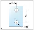 BO5213152 Raccord d'angle Bilbao verre-verre 90°