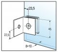 BO5213140 Connecteur Verre-mur 8-12 mm