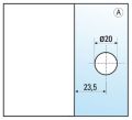 BO5213140 Connecteur Verre-mur 8-12 mm