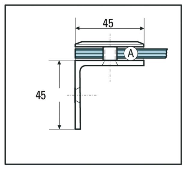 BO5213140 Connecteur Verre-mur 8-12 mm