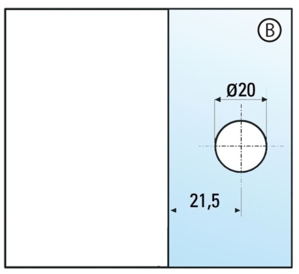 BO5213140 Connecteur Verre-mur 8-12 mm