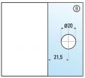 BO5213140 Connecteur Verre-mur 8-12 mm