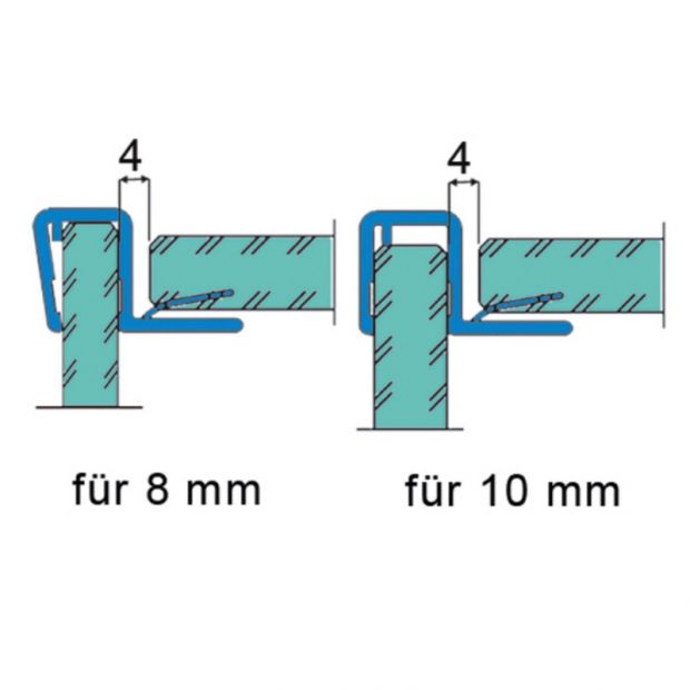 BO5281019 Joint porte/verre fixe 90°