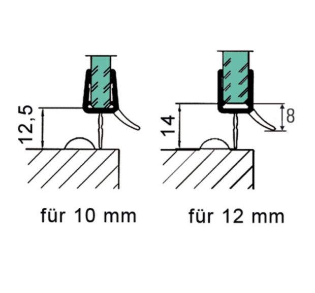 BO5281091 Joint d'étanchéité pour bas de porte de douche