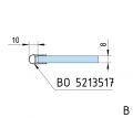 BO5218434 Charnière Santos verre mur 90° (Lot de 2)