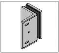 BO5218435 Connecteur Santos Verre-mur 8-10 mm (Lot de 2)