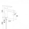 380ATC3 Mitigeur lavabo ARTIQUE sans vidage - chromé