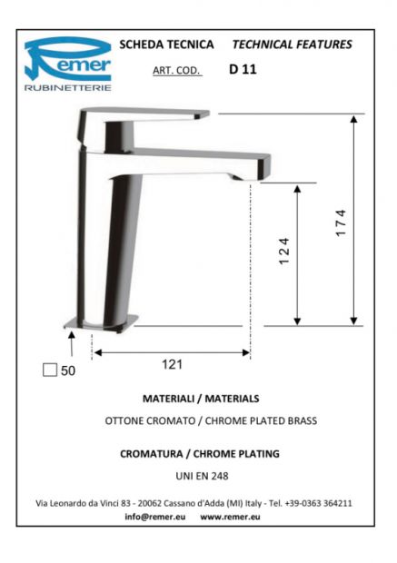 DR11 Mitigeur lavabo DRIM chromé