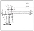 BO5420165 Barre de stabilisation ronde  ø12 verre-mur orientable