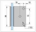 BO5213142 Connecteur Bilbao Verre-mur 8-12 mm