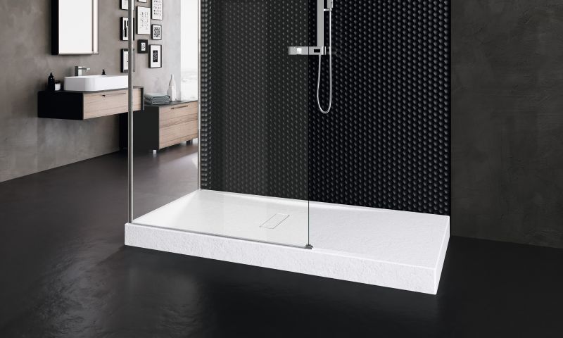 Bac de douche custom touch 1600x800 mm B.120 mm Blanc mat