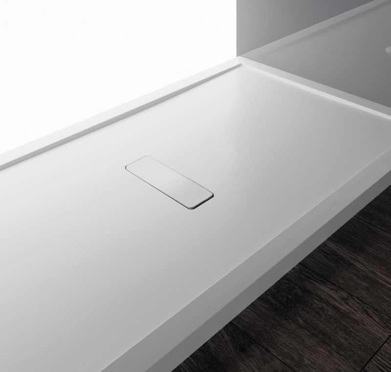 Bac de douche custom 1000x800 mm B.120 mm blanc