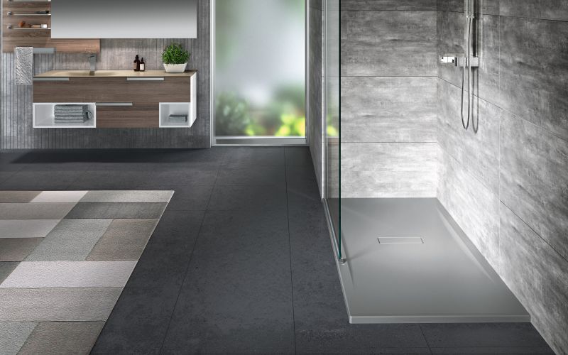 Bac de douche custom 1400x700 mm B.120 mm blanc doux Blanc mat