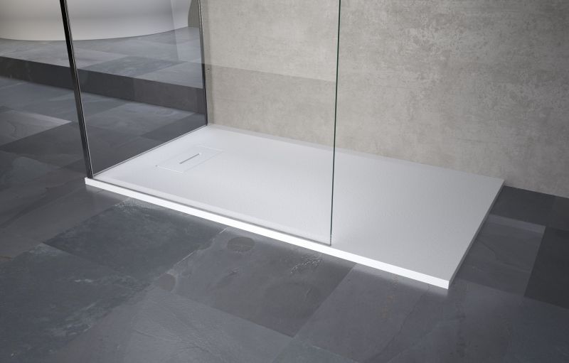 Bac de douche novosolid 1000x800 mm B.3.5 mm blanc